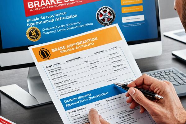 Customer approving brake service authorization